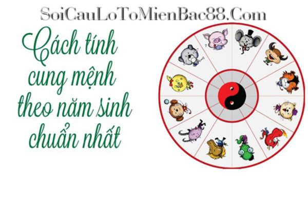 Dựa vào năm sinh để có thể tính được cung mệnh tương ứng