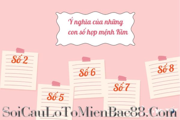 Mệnh Kim hợp với nhiều con số có ý nghĩa khác nhau