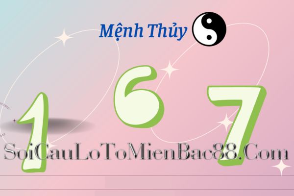 Mỗi con số mang ý nghĩa khác nhau đối với mệnh Thuỷ