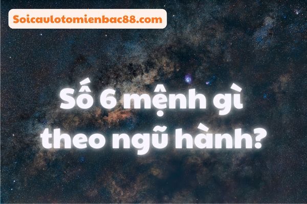 số 6 mệnh gì